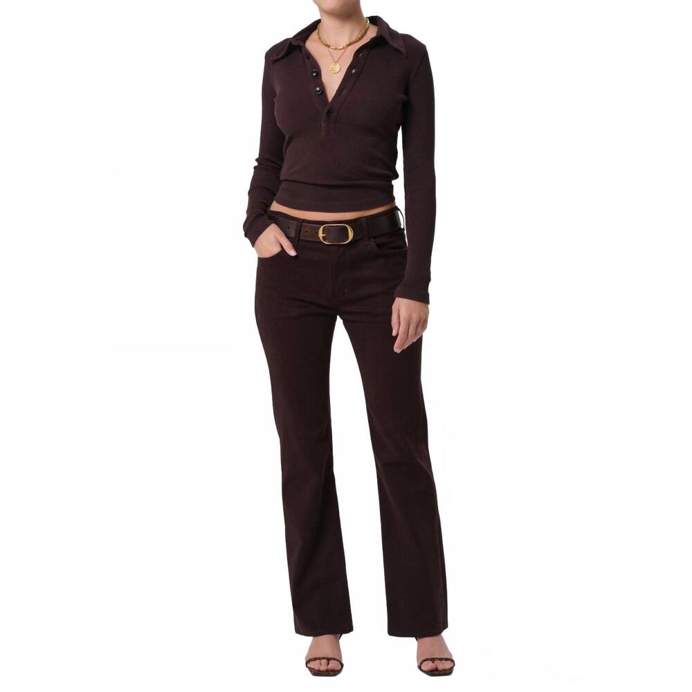 NEW CITIZENS OF HUMANITY genova low rise bootcut pant in barrister